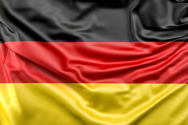 Waving flag of Germany