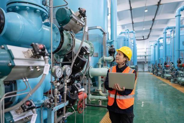 Automated chemical production line manufacturing zinc chloride to meet industrial specification standards